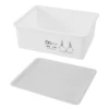 White covered breast box