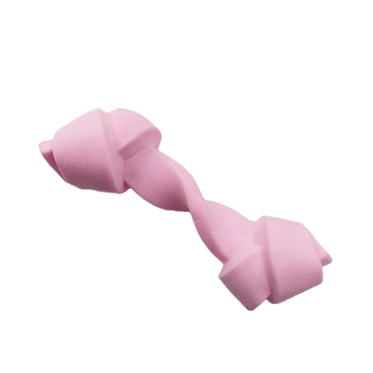 Transfronteriza en stock al por mayor juguete para mascotas TPR espuma leche sabor hueso perro gato aliviando congestión divertido molar juguete de Limpieza de dientes