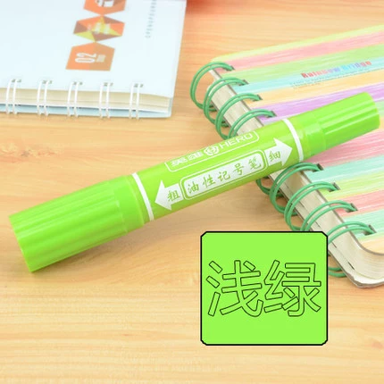 Гелевая/масляная ручка Hero 880 Art Color Painting Pen 24 цвета, двухсторонняя маркировочная ручка POP Pen Marker