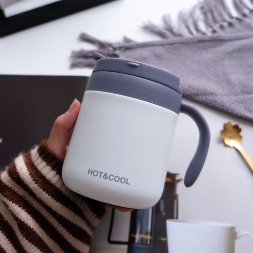 Large-Capacity 304 Stainless Steel Insulated Mug – Unisex Coffee Cup with Lid, Household & Office Drinking Mug
