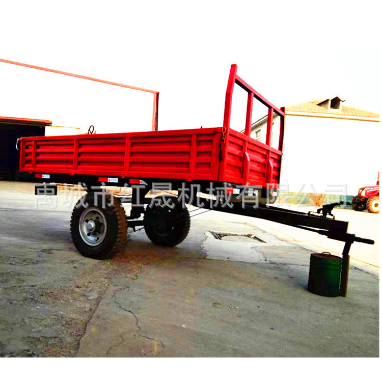 实力厂家批发7CX-2.5拖车 拖拉机牵引式拖斗 自卸出口欧式拖斗