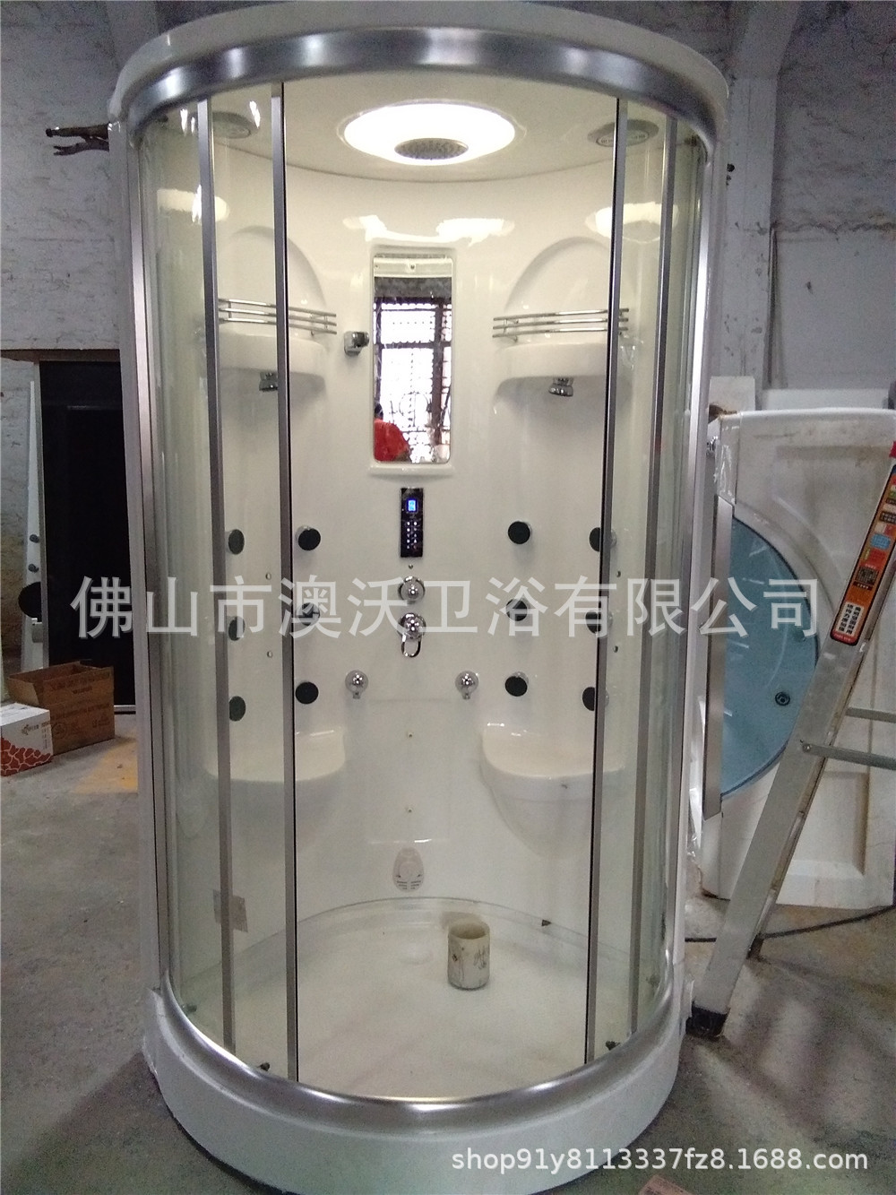 Baño de ducha integrado Baño de sauna de vapor húmedo 1080 asiento doble ducha integrado cuarto de separación húmeda y seca separación Baño