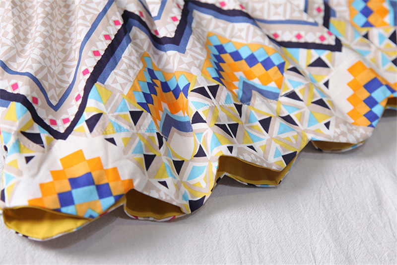 Ethnic Doll Collar Floral Dress