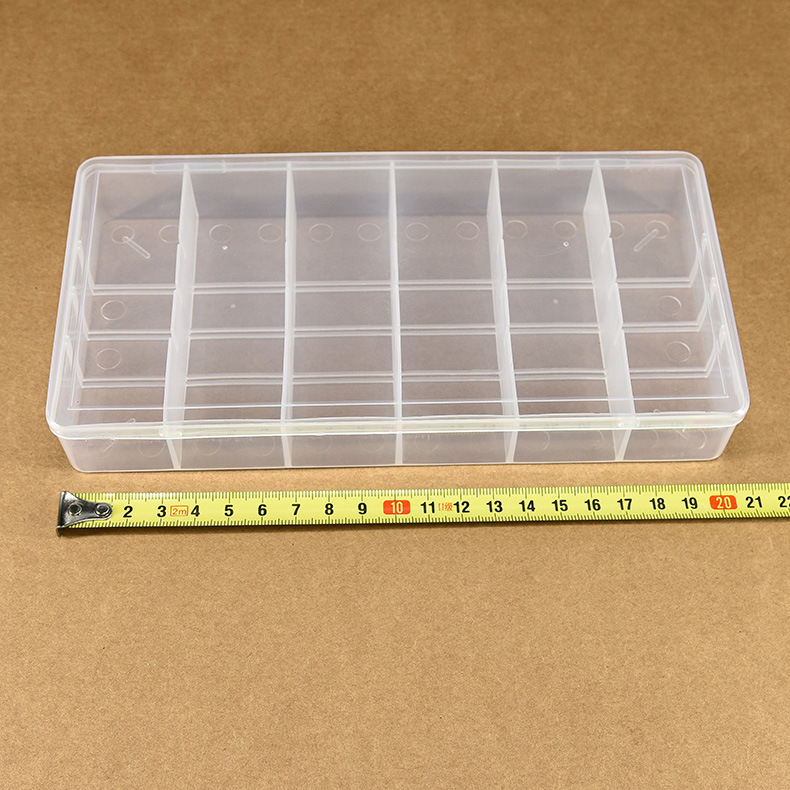 Flip-top 6-compartment box