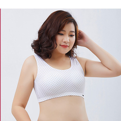Ogilvy Middle and old age Bras motion sleep Large mom Underwear Bras Developmental stage mm Vest-style bra