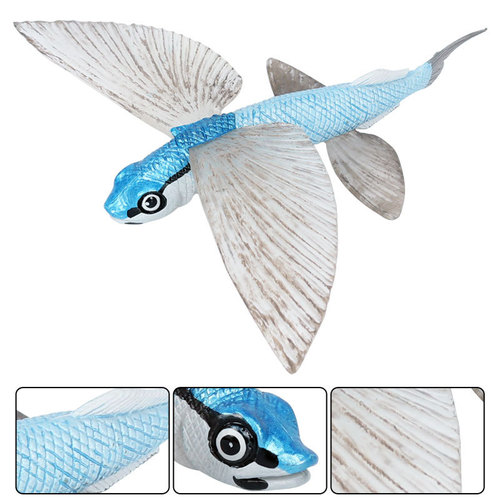 Marine life simulation aquarium static animal flying fish model wild marine animal toys undersea life