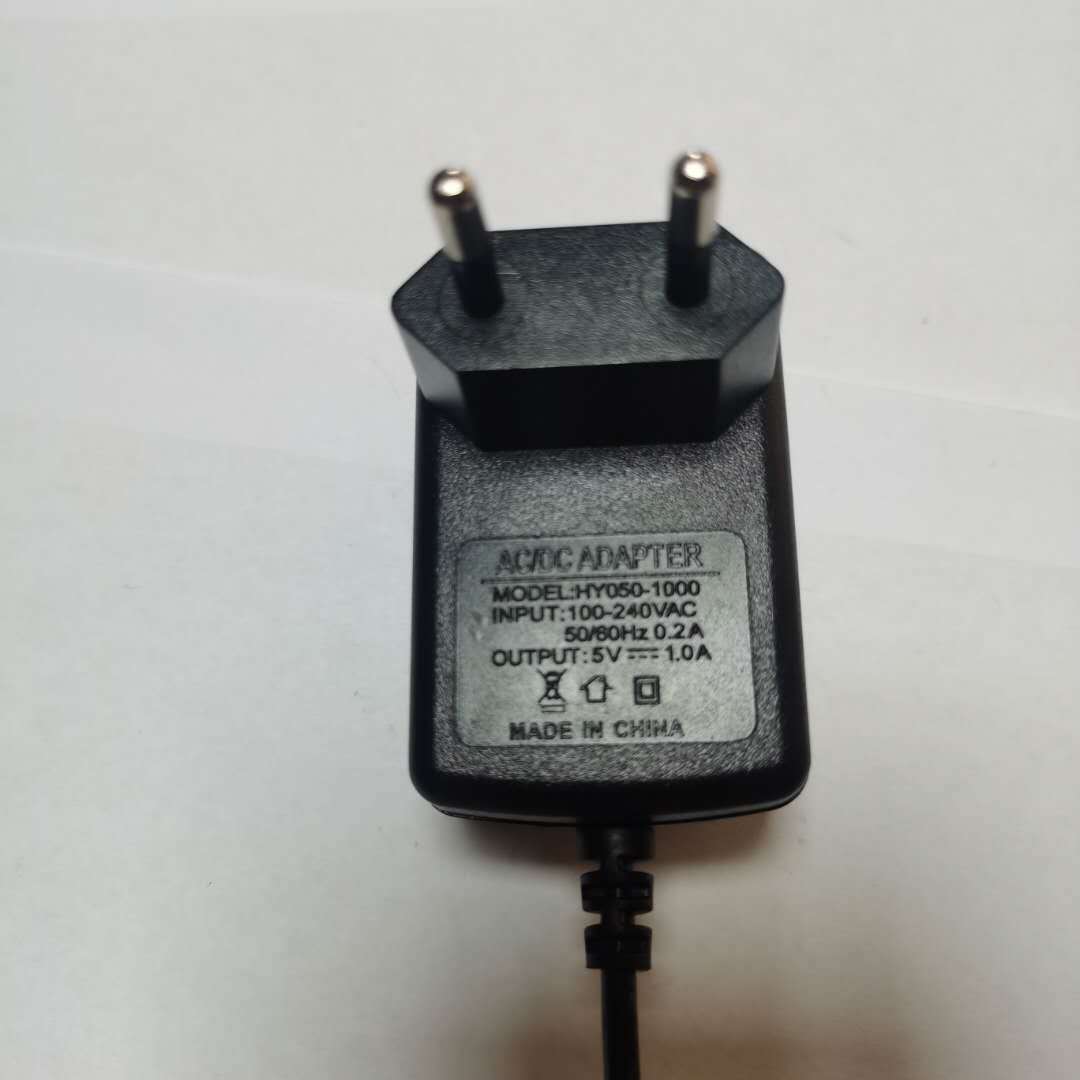 厂家直销5V1A欧规充电器按摩器机电盒监控电动工具筋膜枪扫地机