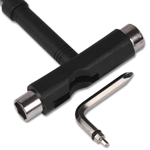 Skateboard wrench tool T-shaped tool roller skate wheels rollerblades twin tricks repair tool 3-hole wrench L-shaped tool