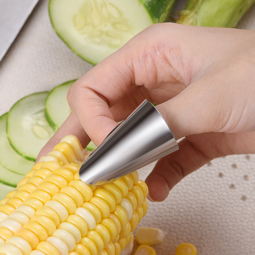 Edamame peeling tools 304 stainless steel finger cots, vegetable cutting finger protectors, pistachio shelling tools, anti-cut hand finger protectors