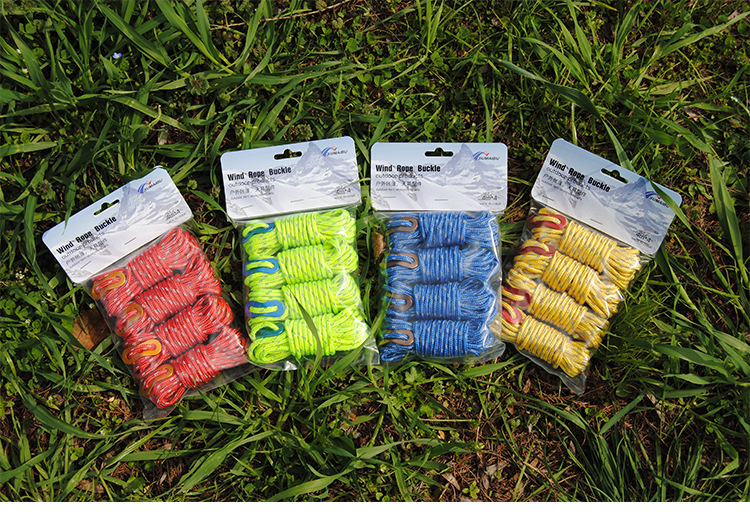 Tent Wind Rope 4mm Windproof Rope Buckle