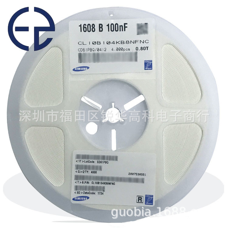 reworks Patch Capacitance LC 0603C100nF25V104K Filtering ceramics capacitor goods in stock supply