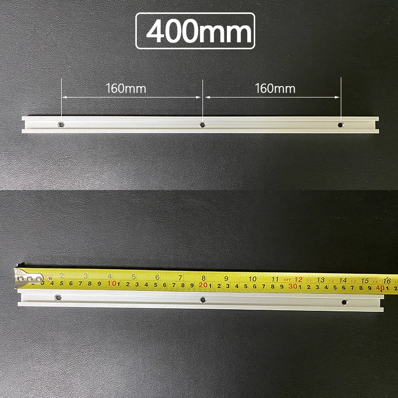 T‑shaped T‑slot sliding stop rail, woodworking limited guide, 300–1220 mm