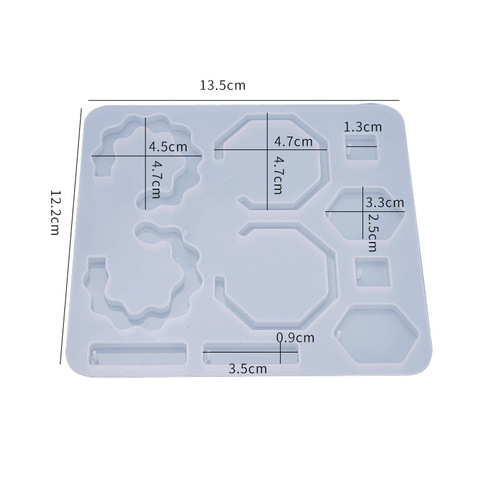 Poppy diy crystal glue mold earring pendant ear stud hanging ornaments homemade jewelry whole plate silicone mold