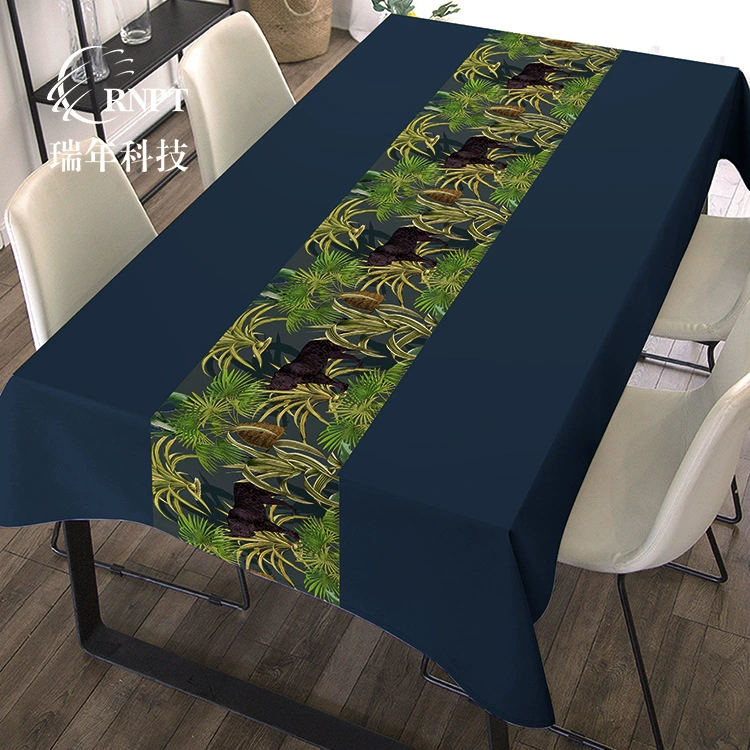 RNPT Ruinan [Производитель оптом] Простая скатерть прямоугольная скатерть водонепроницаемая маслостойкая одноразовая скатерть из ПВХ