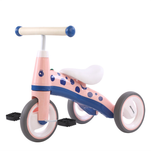 Children's tricycle 1-3-5 years old baby foot bike with music for boys and girls large size balance bicycle wholesale
