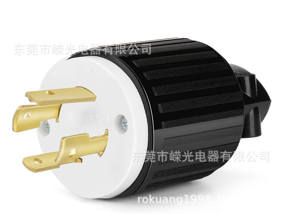 LK-6431 美规工业防松插头 NEMA L14-30P 接线头 30A 125/250V