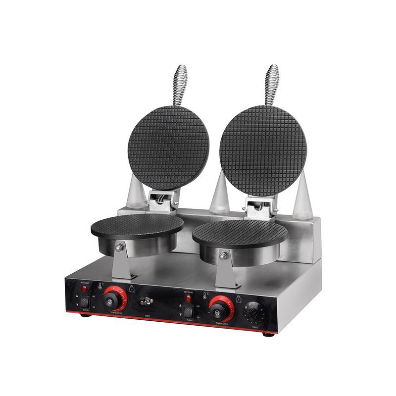 双头雪糕皮机商用 冰淇淋蛋筒机 甜筒脆皮机蛋卷机小吃机器