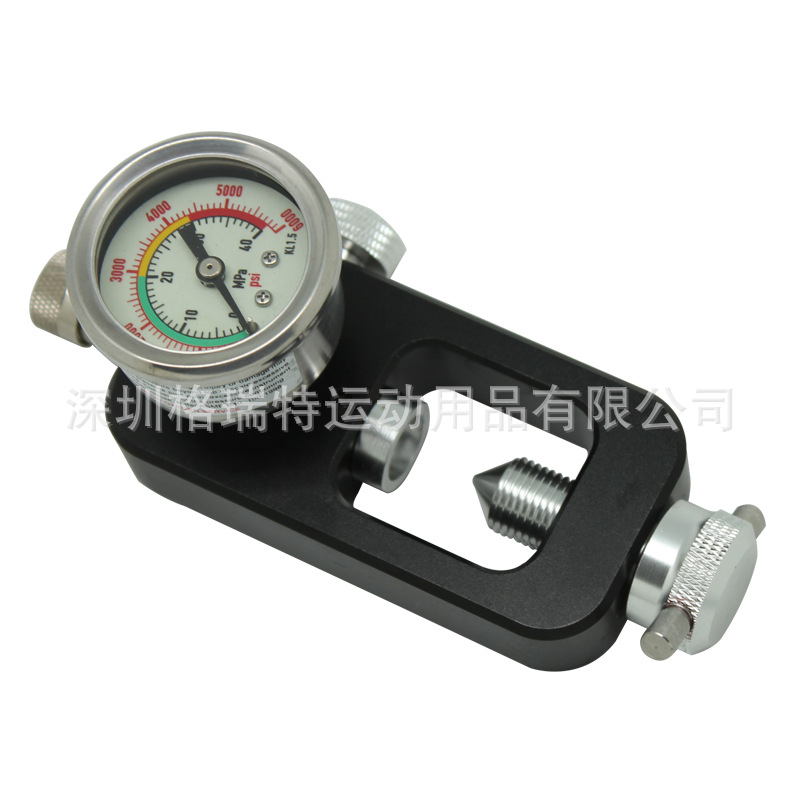 升级款潜水水肺头带大表转接头黑色Scuba Diving潜水呼吸器配件