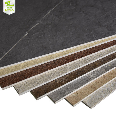 绿雅竹洋石塑高分子亚光凹凸感UV压岩护墙板仿真石材背景墙工程