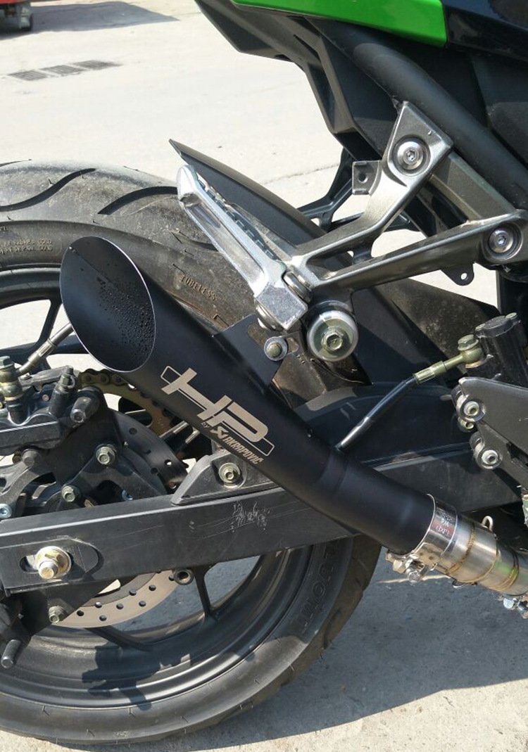 Suitable for NINJA400 small Ninja 350 R6 spring breeze 250 Huanglong 600 modified Universal fried street exhaust chimney