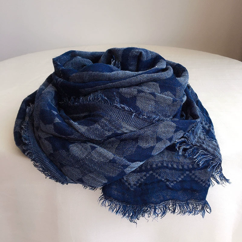 Unisex Style Soft Cotton Luxury Scarf Shawl Jacquard Head Scarves Tassel Long Large Thin Fashion Classic Scarves 60x185cm hair scarf for men