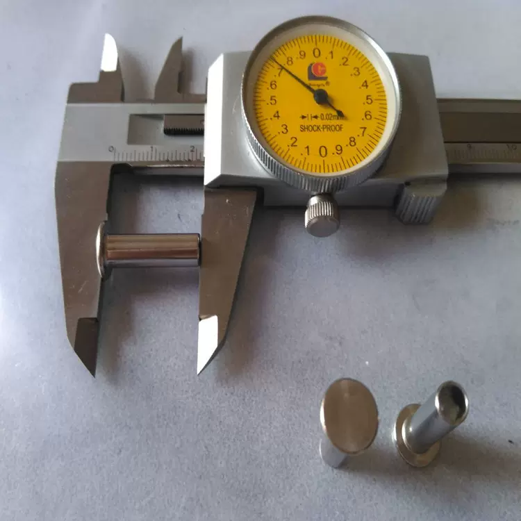 304 不锈钢 平头半空心铆钉 GB875 M3 3*12