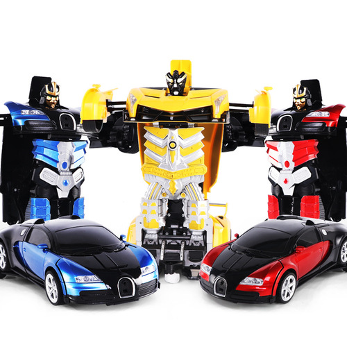 Gesture sensing remote control transforming car children's toy robot electric 2.4G remote control car transforming car toy