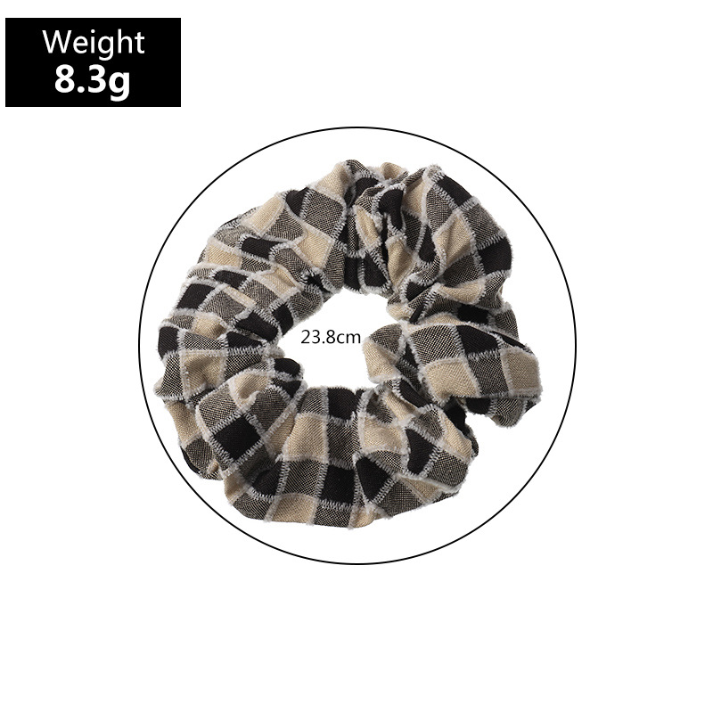 New Mesh Fashion  Plush Color Matching Hair Scrunchies display picture 13