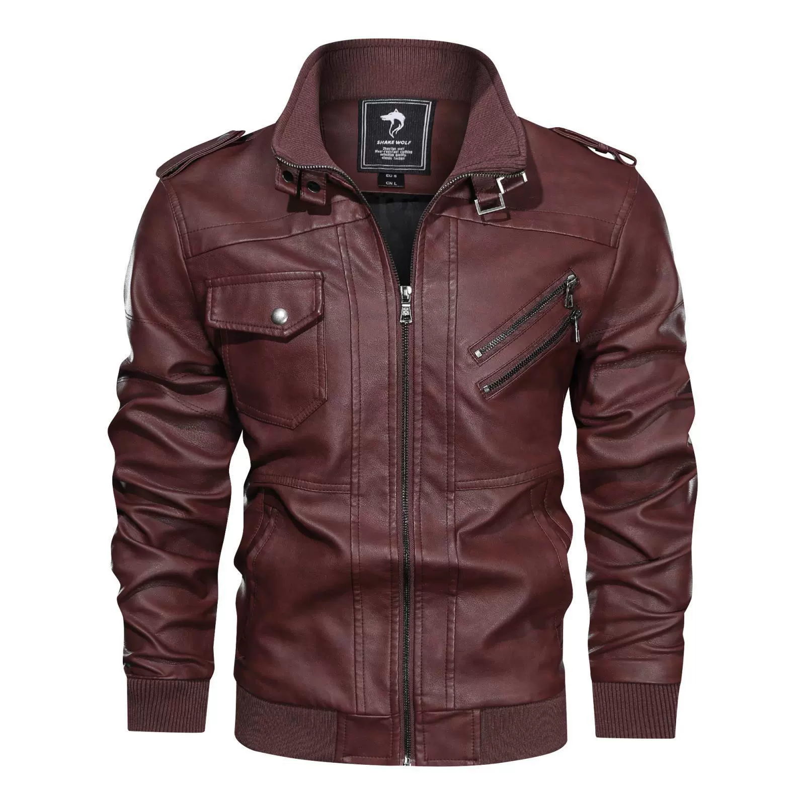 Polyurethane jacket, European style, 2020, lightweight lined, sizes S–3XL