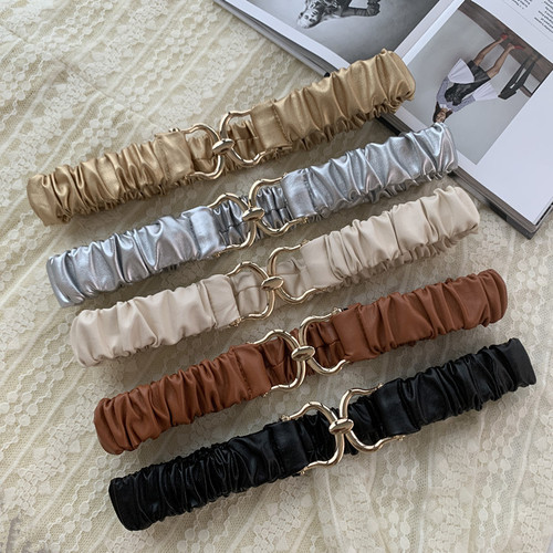 Wholesale belt for women, thin, simple, versatile decorative skirt, coat belt, personalized women's elastic elastic waistband