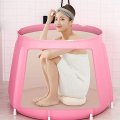 Folding bath bucket adult bath bucket household bath bucket bath bucket thickened full body adult bathtub bathtub wholesale