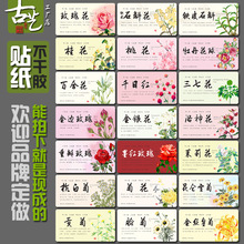 花茶贴纸红枣山楂冻干柠檬片荷叶茶陈皮红黑枸杞大麦茶不干胶手帐