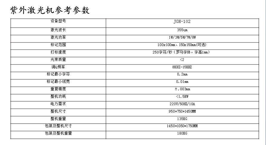 JGH-102紫外激光打标机6