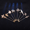 Brooch, airplane, pin, accessory, Korean style