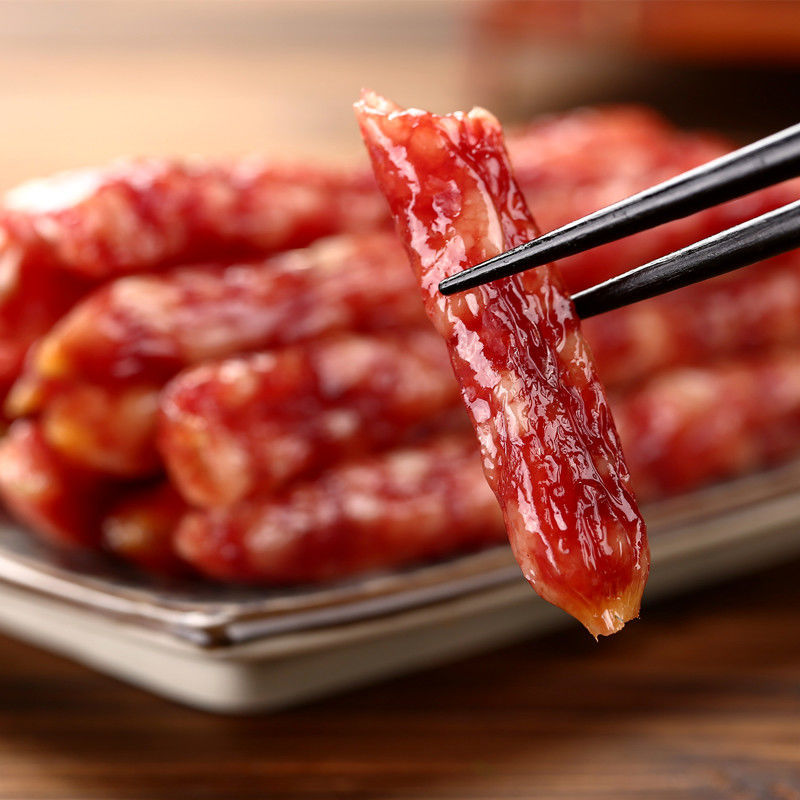 地摊夜市热销真空包装腊肠 烧烤煲仔饭广式腊味 鸡肉猪肉咸甜香肠