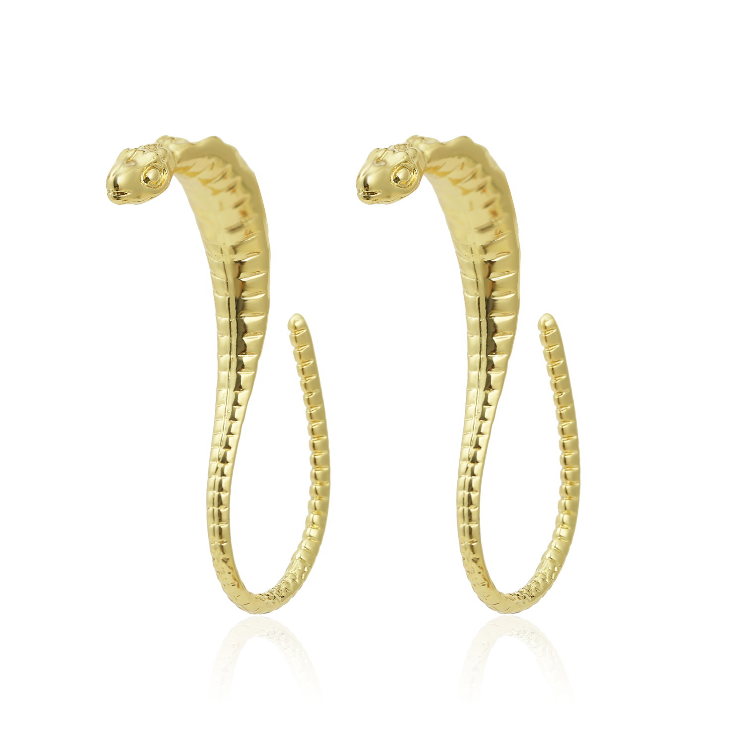 Exaggerated Punk Style Jewelry Snake Earrings Fashion Trend Earrings Wholesale Nihaojewelry display picture 3