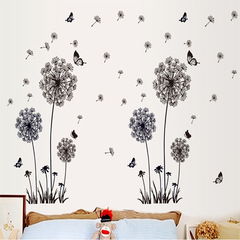 Loveker DF5125 Romantic Warm and Elegant Dandelion Bathroom and Living Room Waterproof Removable PVC Wall Sticker