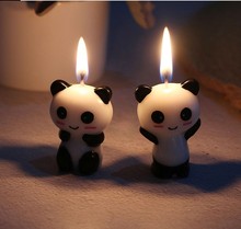 生日蛋糕摆件创意熊猫蜡儿童派对聚会装饰卡通国宝可爱熊猫小蜡烛