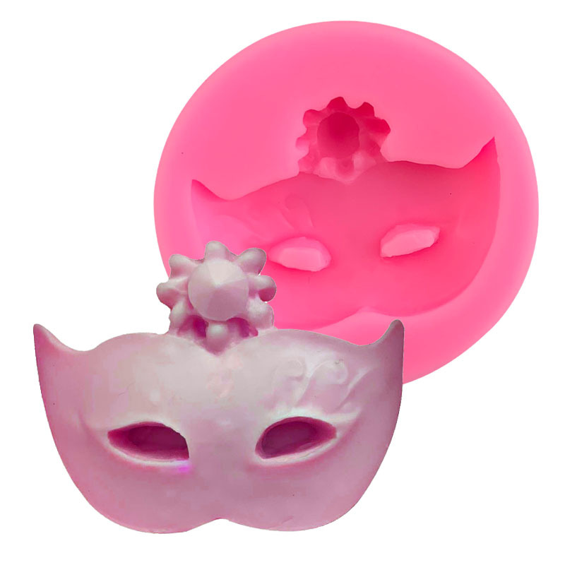 Маскарад маска для макияжа Форма сахарного торта силиконовая форма DIY выпечка шлифовальная форма для шоколадных капель