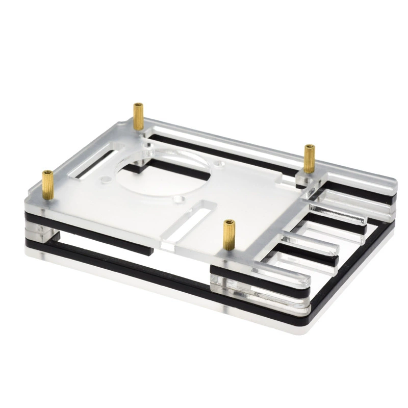 Raspberry Pi 4B 6 layer of acrylic shell Raspberry Pi 4B LED Blu -ray cooling fan