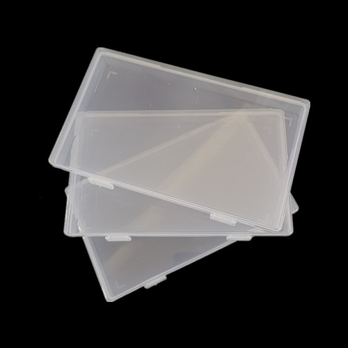 Rectangular PP transparent plastic battery stationery hardware accessories packaging universal packaging box dustproof storage box