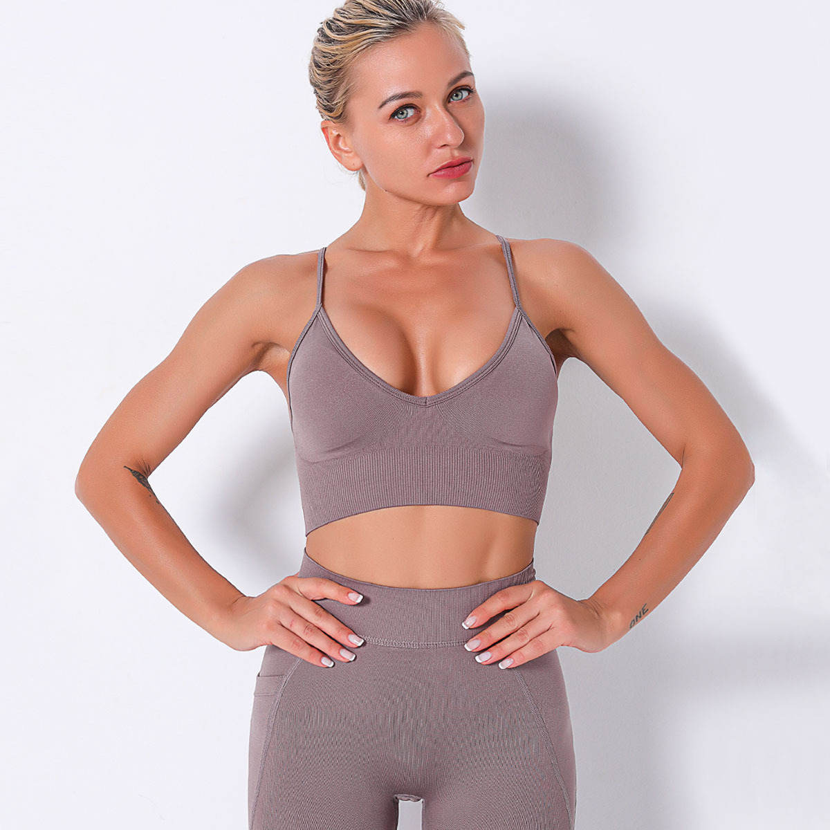 sexy suspenders sports fitness running yoga wear NSLX12858