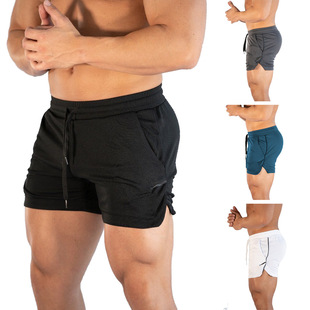 2021 new plus size sports shorts men's quick-drying marathon running three-point pants fitness beach pants