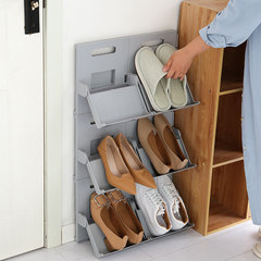 Creative standing foldable shoe rack storage rack, stackable shoe storage rack, high-heeled shoe rack, bathroom slipper rack