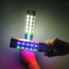 LED香槟头发光棒 可定制充电LED爆闪荧光棒 铝合金爆闪棒多颜色