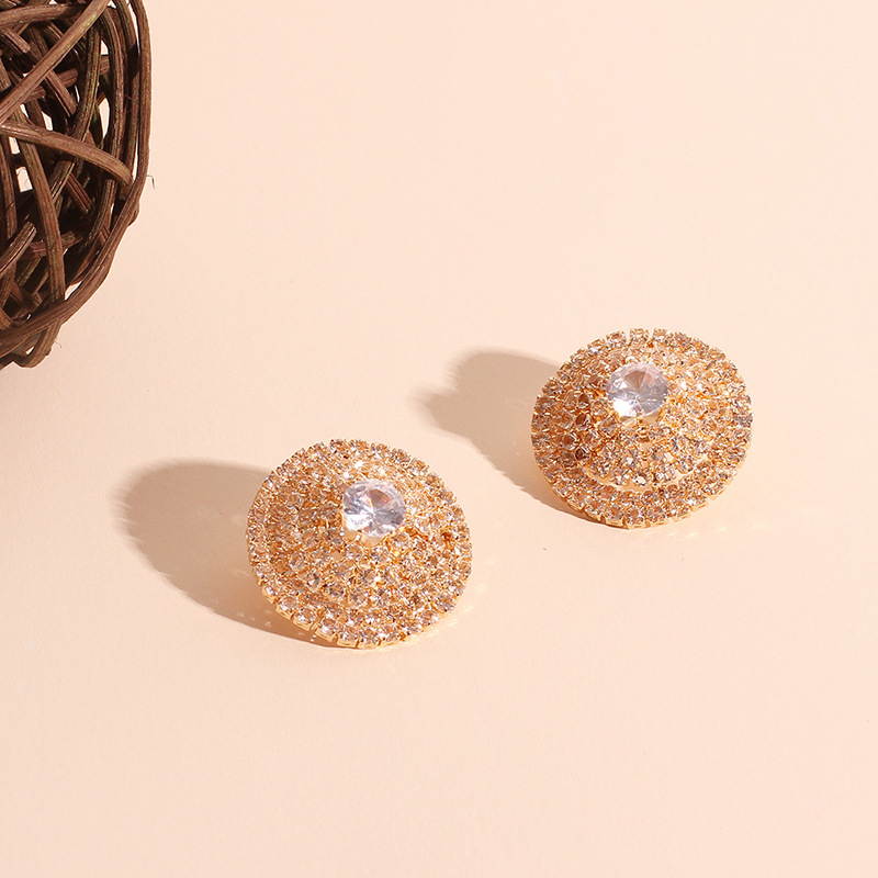 12g Weight Earrings, Ear Studs Classification Women'S Gender INS Style Style Gold, Silver Color Fashion Earrings For Women Enquisite Micro-studded Earrings Light Niche Earrings For Women Wholesale Nihaojewelry 4