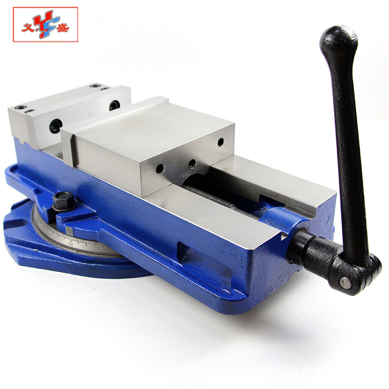 厂家批发角固式平口钳 QM16125L5寸带底盘机用台虎钳台钳批发价格