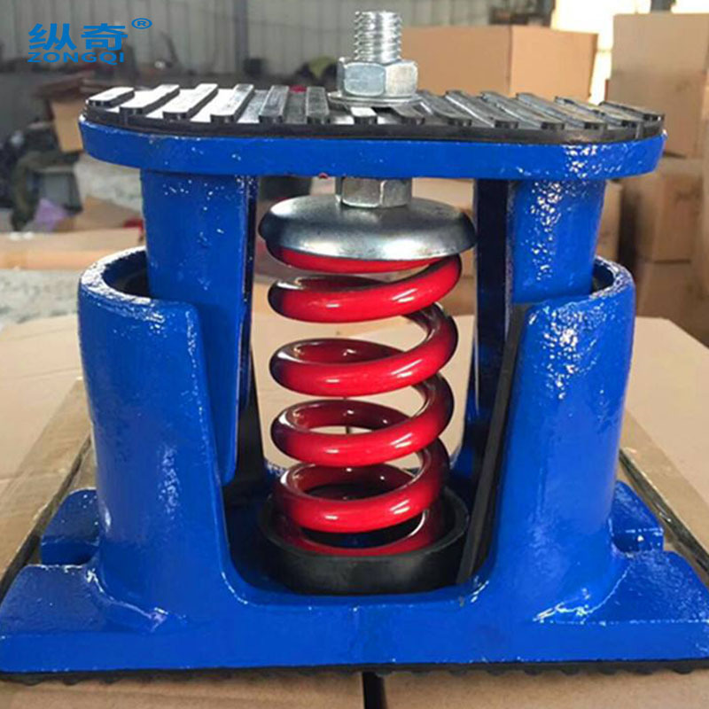 厂家直销ZTE阻尼弹簧减震器风机水泵冷水发电机组坐式消音隔振垫