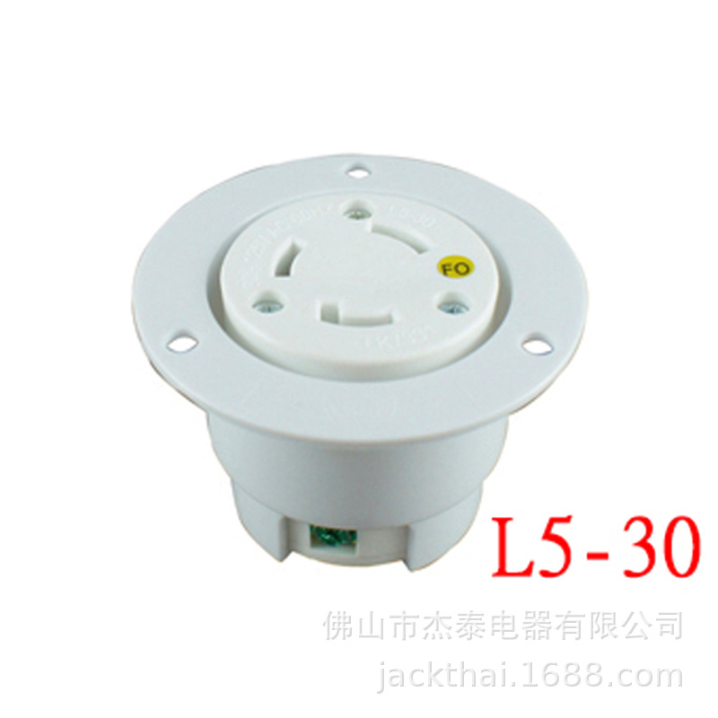 LK-7331FO NEMA L5-30R嵌入式机柜电源插座 日本电源插座 30A125V
