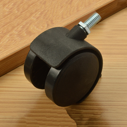Minggu 1.5-inch M8 screw rod with brake swivel caster plastic nylon screw thread office furniture caster